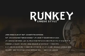 Runkey - Display Font