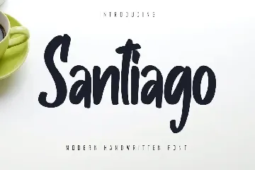 Santiago - Modern Handwritten Font