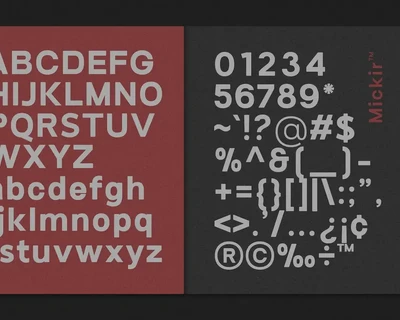 Mickir font