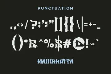 DARUMA FONT - Modern Gothic Font