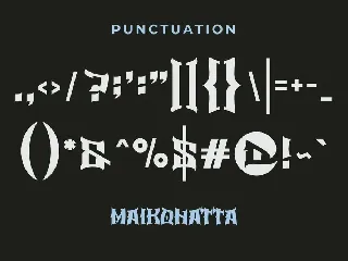 DARUMA FONT - Modern Gothic Font