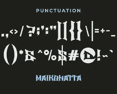 DARUMA FONT - Modern Gothic Font