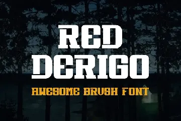 Red Derigo font