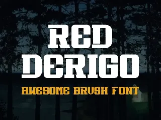 Red Derigo font