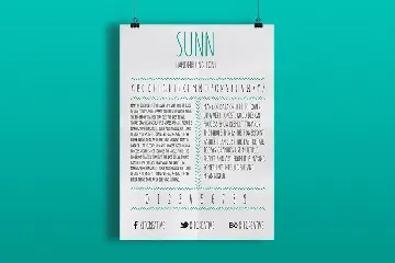 SUNN - Handwriting Font