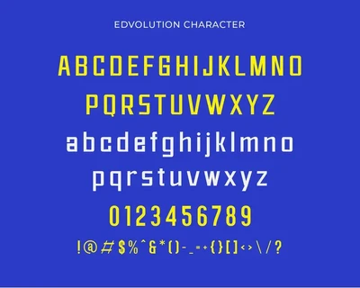 Edvolution - Modern Sans Serif font