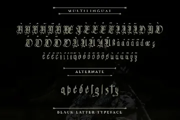 Glory Angel - Blackletter Type Font