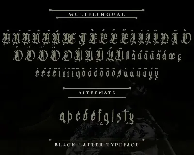 Glory Angel - Blackletter Type Font