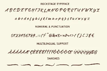 Rockstage - Modern Script Typeface Font