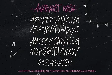 Anarchist Wish Typography font