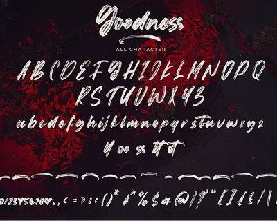 Goodness - Handwritten Brush Font