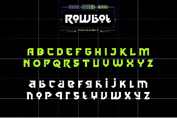 Rowbot font