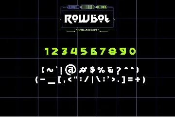 Rowbot font