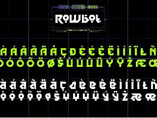 Rowbot font