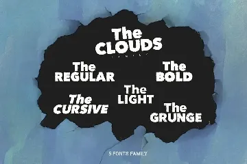 The Clouds Family font