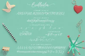 EXELLENTIA Script font