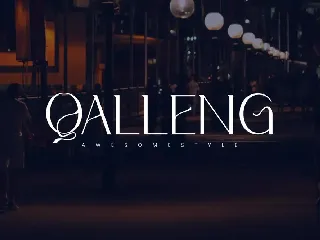 Qalleng - Sans Serif Font