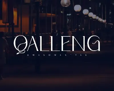 Qalleng - Sans Serif Font