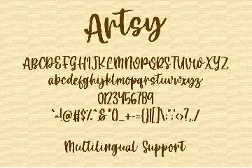 Artsy - Handwritten Font