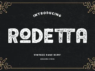 Rodetta - Vintage Font