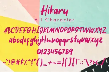 Hikaru - Brush Font