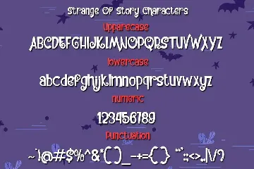 Strange Of Story font