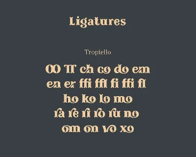 Tropiello Font