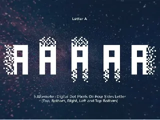 Pixel Bit - Modern Unique Futuristic Display Font
