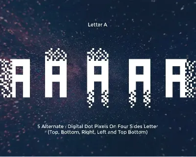 Pixel Bit - Modern Unique Futuristic Display Font