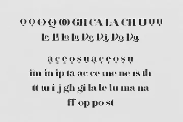 Opentype ligature font