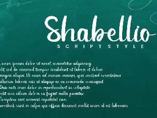 Shabellio - Script Font