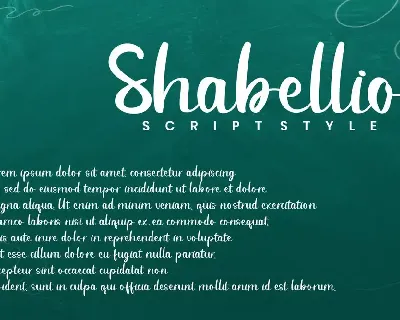 Shabellio - Script Font