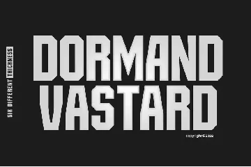 Dormand Vastard font