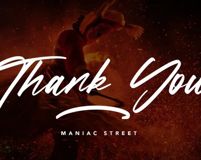 ManiacStreet - Handwritten Script Font