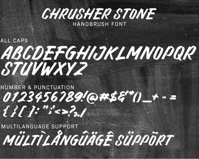 Chrusher Stone font