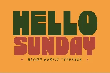 Bloop Herfit font