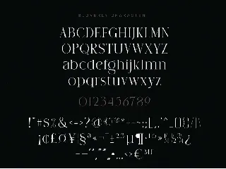 BLOVERLY font