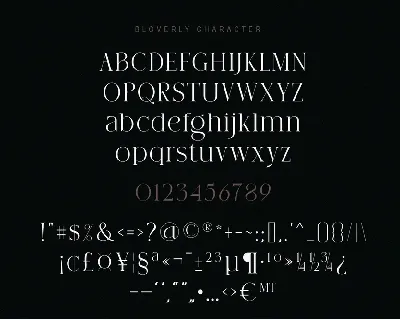 BLOVERLY font