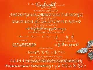 KAYLEIGHT Script font