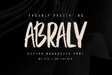 Abraly - Modern Handbrush Font