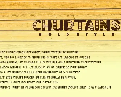 Churtains - Bold Display Fonts