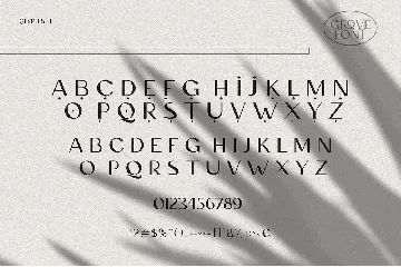 Grove - Modern Ligature Sans Serif font