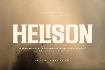 Helison A Unique Strong Serif Font