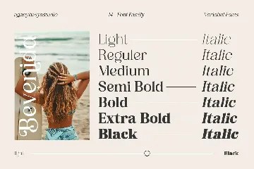 Bevenida - A Modern Stylish Serif font