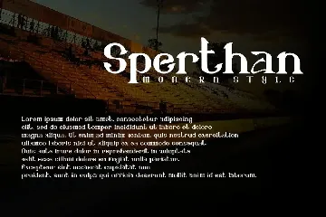 Sperthan - Slab Serif Fonts