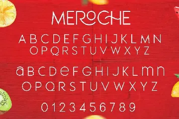 Meroche - Sweet Classy Sans Ligature + (Bonus) font