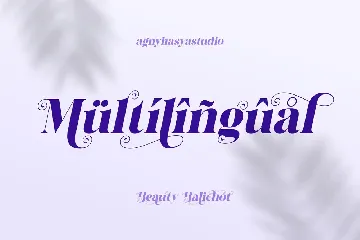 Beauty Balichot - A Decorative Serif font