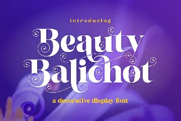 Beauty Balichot - A Decorative Serif font