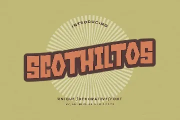 Scothiltos - Decorative Fonts