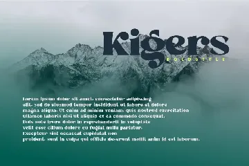 Kigers - Bold Serif Font